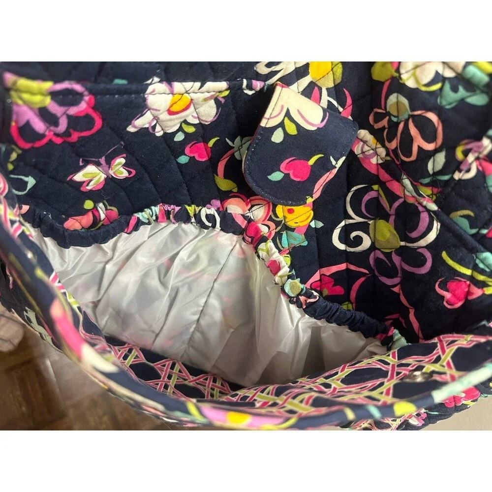Vera Bradley Ribbons Make A Change Baby Diaper Bag w Changing Pad Retired Tote